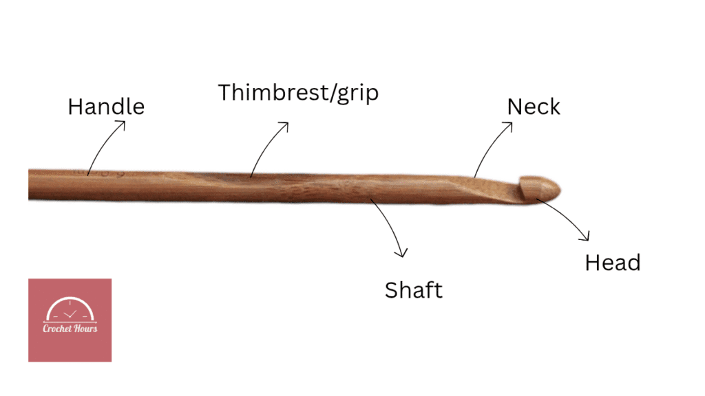 1000073567 Parts of crochet hook, structure of crochet hook