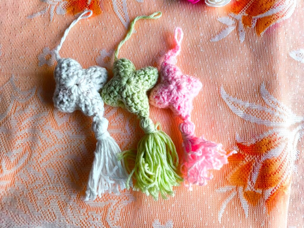 granny square christmas ornament