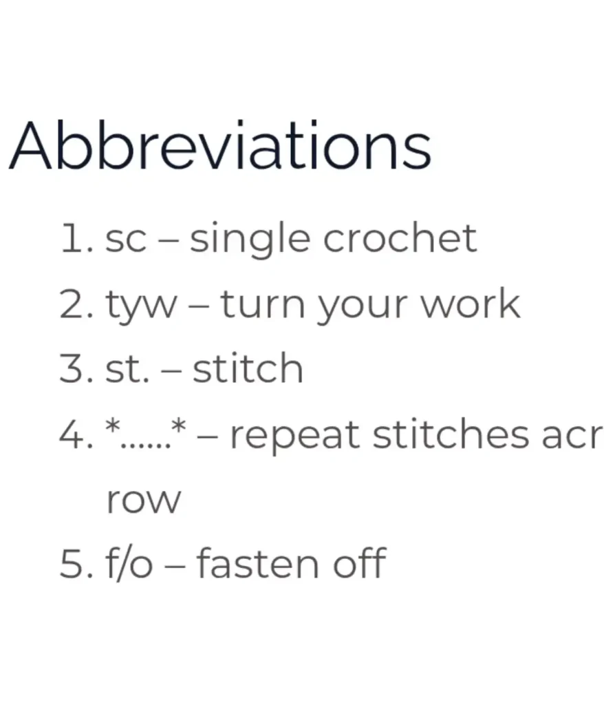 Abbreviations are written